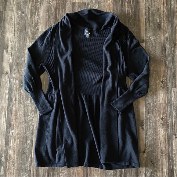 Women’s Basic Black Cardigan - Picture 1 of 2